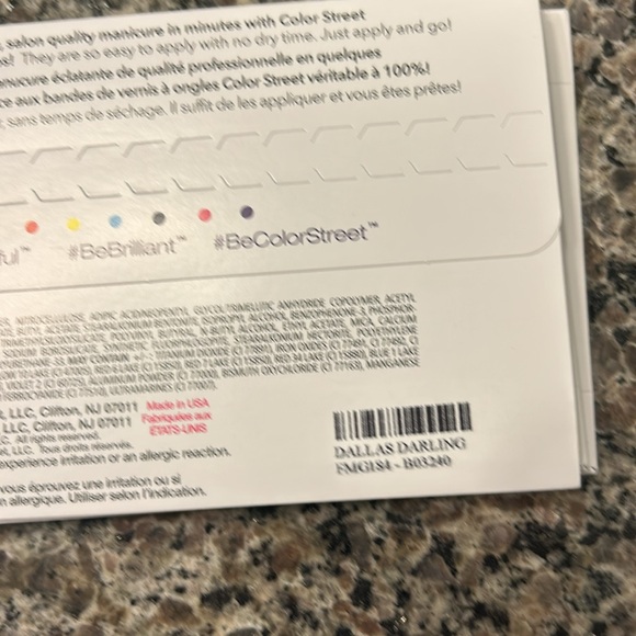 Lot of 4 brand New Color Street Nail wraps - Picture 5 of 5